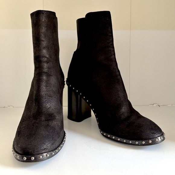 🖤Rag & Bone Romi Chelsea Bootie- black- size 6- dome studs detailing the welt. - Picture 7 of 9